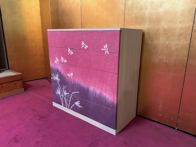 アウトレット総桐小袖箪笥五重京鹿の子秋斜め画像