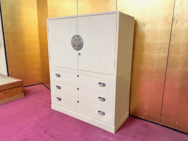 アウトレット総桐小袖箪笥大洋下三　斜め