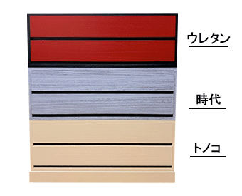 110巾チェスト5重 天板なし 全体