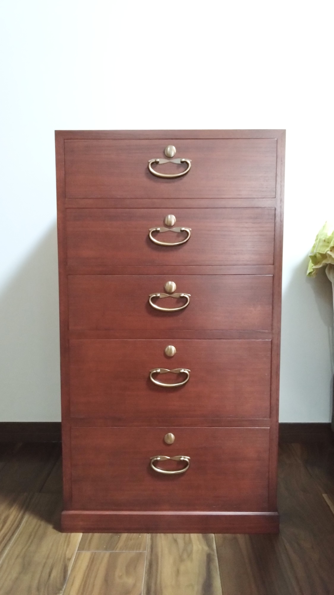 ダークブラウン 8段チェスト 約100cm(取りに来れる方限定 千葉県