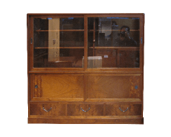 古物商品　総桐中戸棚箪笥　指物工芸品　H81.3cm x w60.3cm 総桐材鍵付時代用箪笥 - アンティーク山本商店
