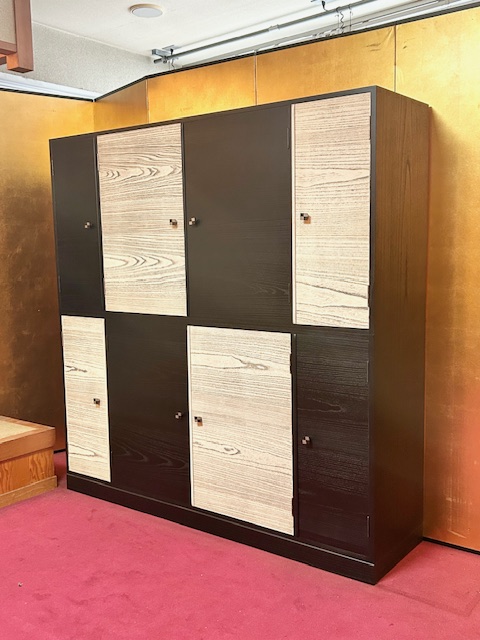 総桐一間巾組箪笥　市松　斜め画像